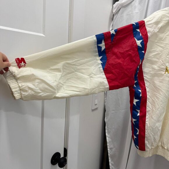 vintage starter 1996 atlanta olympics usa flag windbreaker jacket size large - Picture 5 of 8